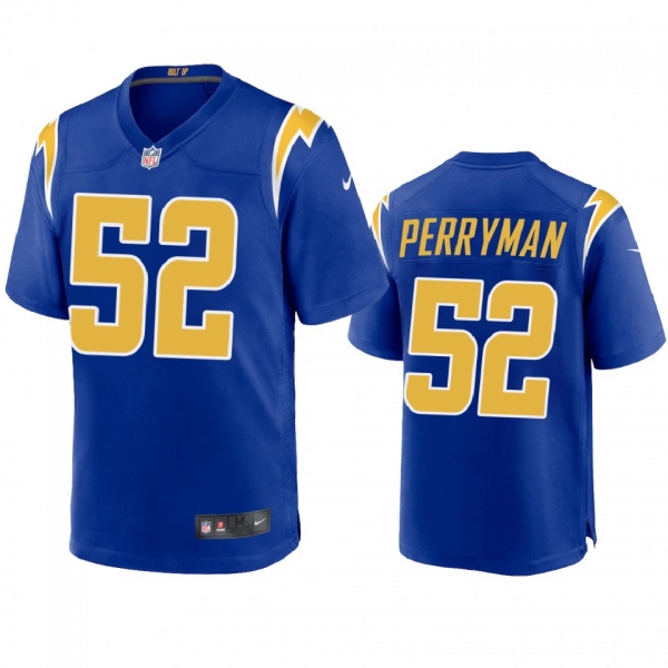 Men's Los Angeles Chargers Denzel Perryman Royal 2020 Game Jersey