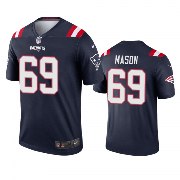 Men's New England Patriots Shaq Mason Navy 2020 Legend Jersey