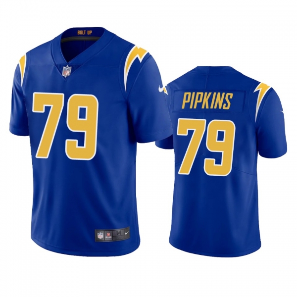 Men's Los Angeles Chargers Trey Pipkins Royal 2020 2nd Alternate Vapor Limited Jersey