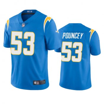 Men's Los Angeles Chargers Mike Pouncey Powder Blue 2020 Vapor Limited Jersey