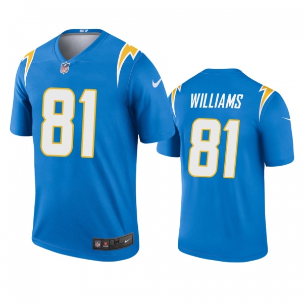 Men's Los Angeles Chargers Mike Williams Powder Blue 2020 Legend Jersey