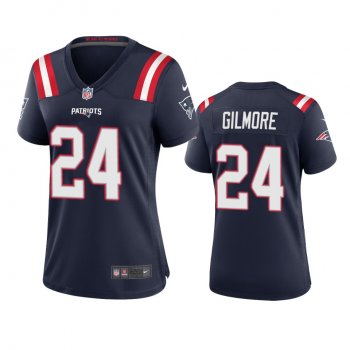 Women's New England Patriots Stephon Gilmore Navy 2020 Game Jersey