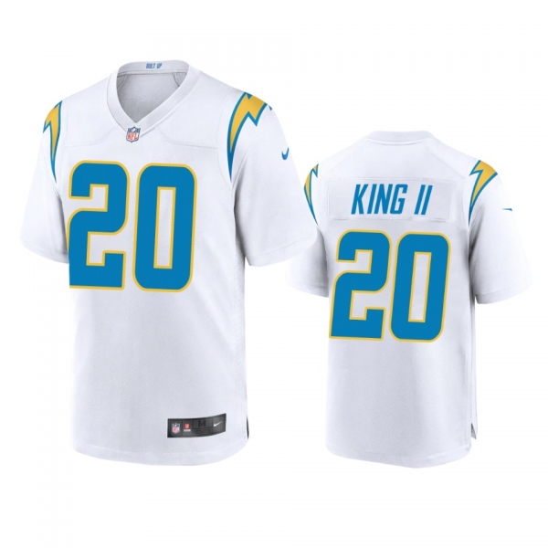 Men's Los Angeles Chargers Desmond King White 2020 Game Jersey