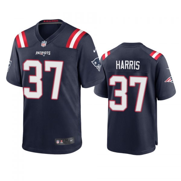 Men's New England Patriots Damien Harris Navy 2020 Game Jersey