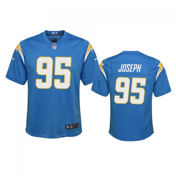 Youth Los Angeles Chargers Linval Joseph Powder Blue 2020 Game Jersey