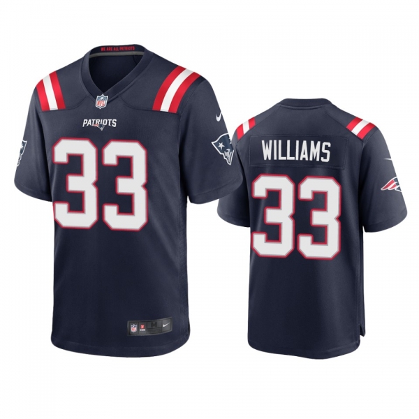 Men's New England Patriots Joejuan Williams Navy 2020 Game Jersey