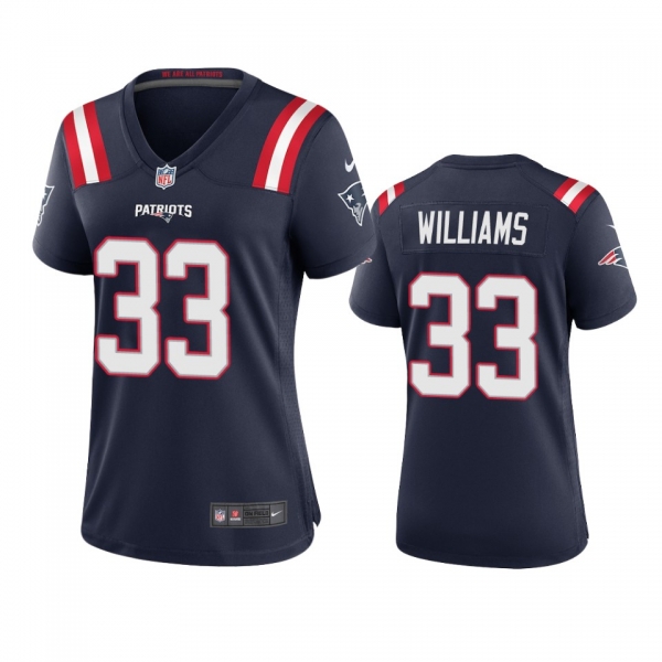 Women's New England Patriots Joejuan Williams Navy 2020 Game Jersey