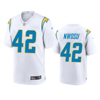 Men's Los Angeles Chargers Uchenna Nwosu White 2020 Game Jersey