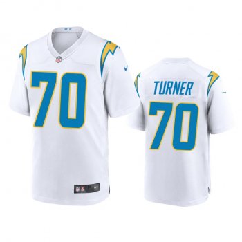 Men's Los Angeles Chargers Trai Turner White 2020 Game Jersey