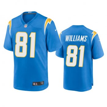 Men's Los Angeles Chargers Mike Williams Powder Blue 2020 Game Jersey