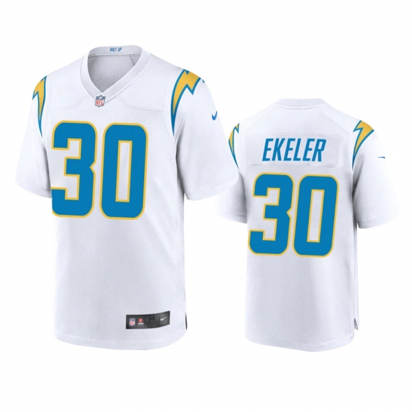 Men's Los Angeles Chargers Austin Ekeler White 2020 Game Jersey