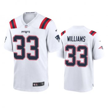 Men's New England Patriots Joejuan Williams White 2020 Game Jersey