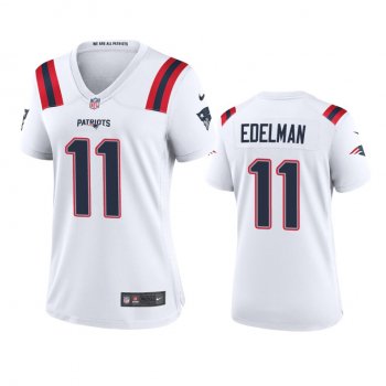 Women's New England Patriots Julian Edelman White 2020 Game Jersey