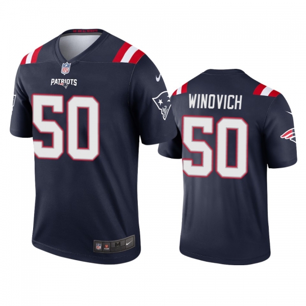 Men's New England Patriots Chase Winovich Navy 2020 Legend Jersey