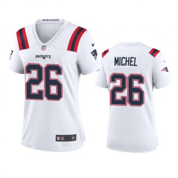 Women's New England Patriots Sony Michel White 2020 Game Jersey