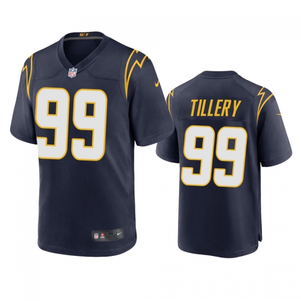 Men's Los Angeles Chargers Jerry Tillery Navy 2020 Game Jersey