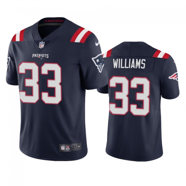 Men's New England Patriots Joejuan Williams Navy 2020 Vapor Limited Jersey