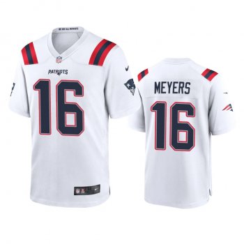 Men's New England Patriots Jakobi Meyers White 2020 Game Jersey