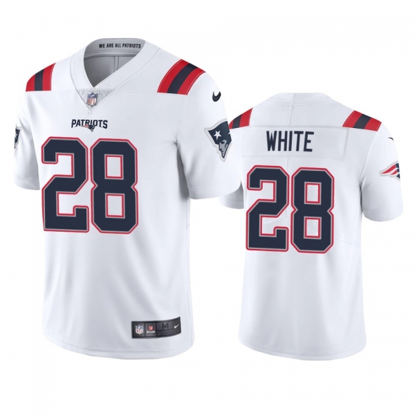 Men's New England Patriots James White White 2020 Vapor Limited Jersey