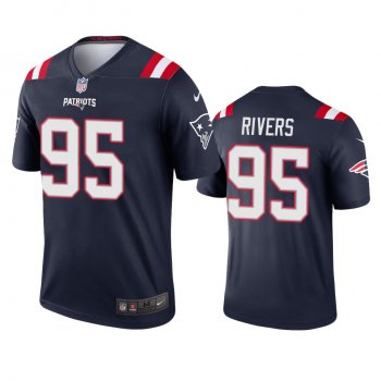 Men's New England Patriots Derek Rivers Navy 2020 Legend Jersey