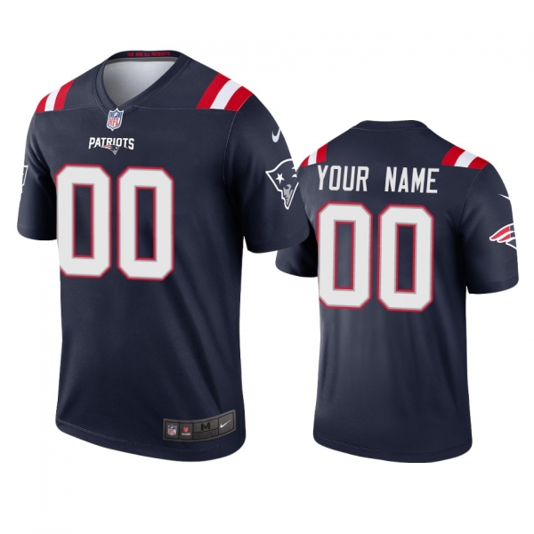 Men's New England Patriots Custom Navy 2020 Legend Jersey