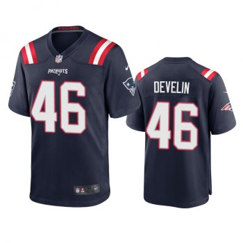 Men's New England Patriots James Develin Navy 2020 Game Jersey