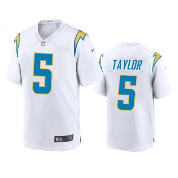 Men's Los Angeles Chargers Tyrod Taylor White 2020 Game Jersey