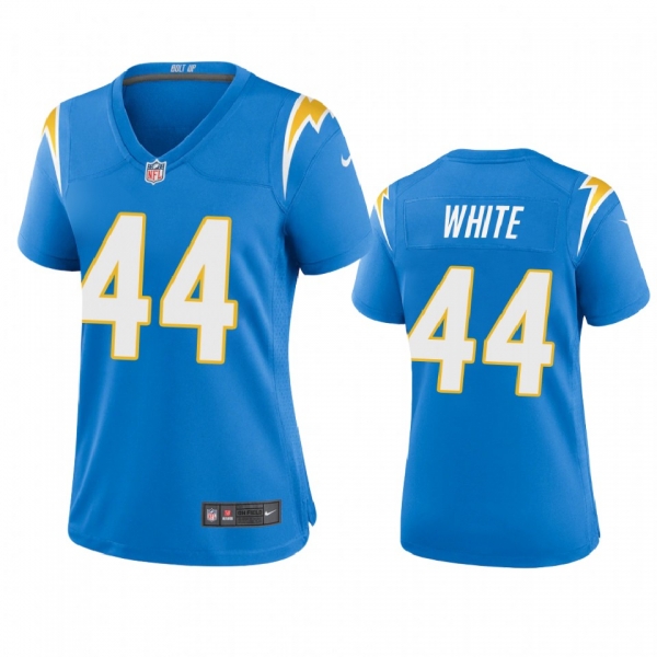 Women's Los Angeles Chargers Kyzir White Powder Blue 2020 Game Jersey