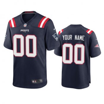 Men's New England Patriots Custom Navy 2020 Game Jersey