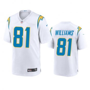 Men's Los Angeles Chargers Mike Williams White 2020 Game Jersey