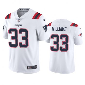 Men's New England Patriots Joejuan Williams White 2020 Vapor Limited Jersey