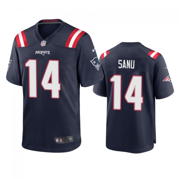 Men's New England Patriots Mohamed Sanu Navy 2020 Game Jersey