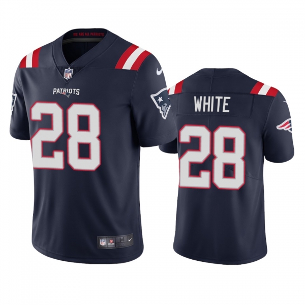 Men's New England Patriots James White Navy 2020 Vapor Limited Jersey