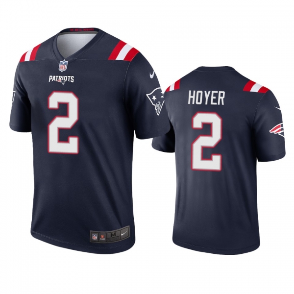 Men's New England Patriots Brian Hoyer Navy 2020 Legend Jersey