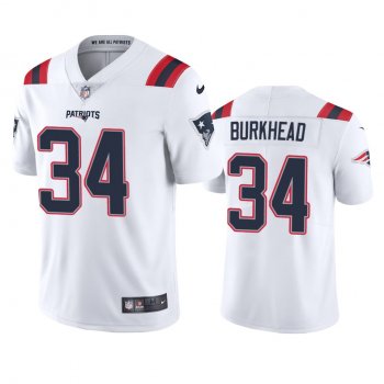 Men's New England Patriots Rex Burkhead White 2020 Vapor Limited Jersey