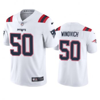 Men's New England Patriots Chase Winovich White 2020 Vapor Limited Jersey