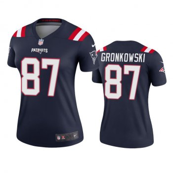 Women's New England Patriots Rob Gronkowski White 2020 Legend Jersey