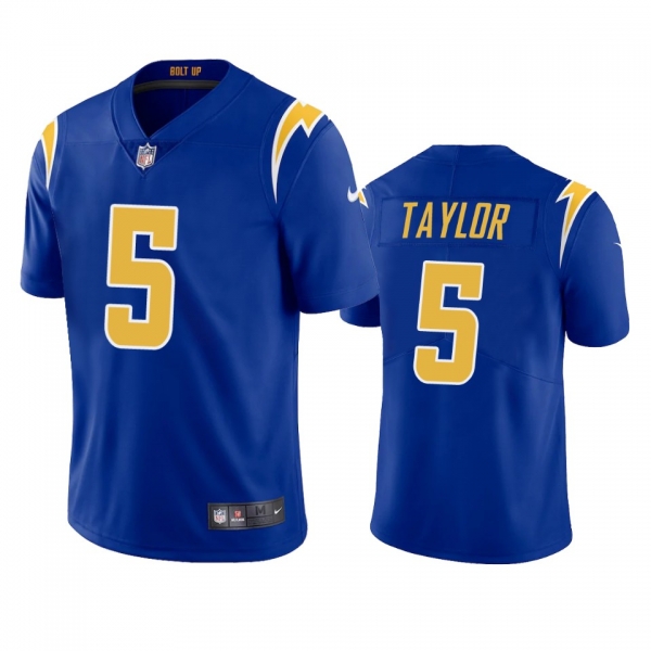 Men's Los Angeles Chargers Tyrod Taylor Royal 2020 2nd Alternate Vapor Limited Jersey