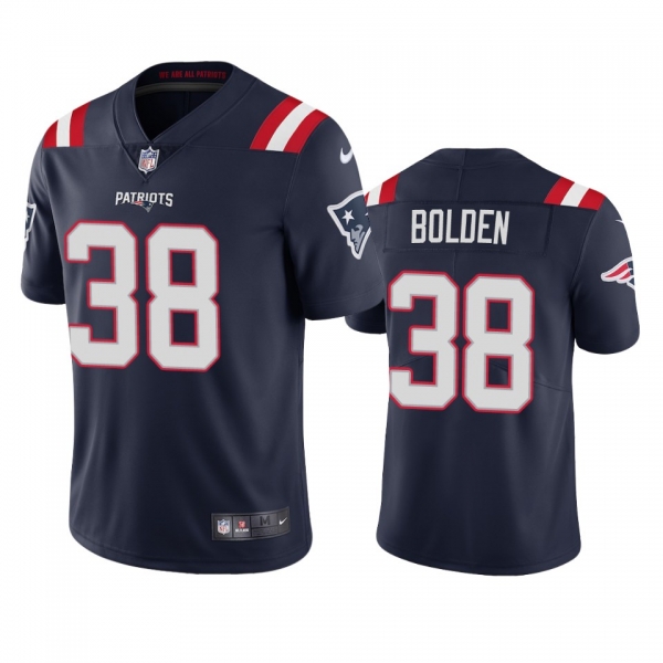 Men's New England Patriots Brandon Bolden Navy 2020 Vapor Limited Jersey