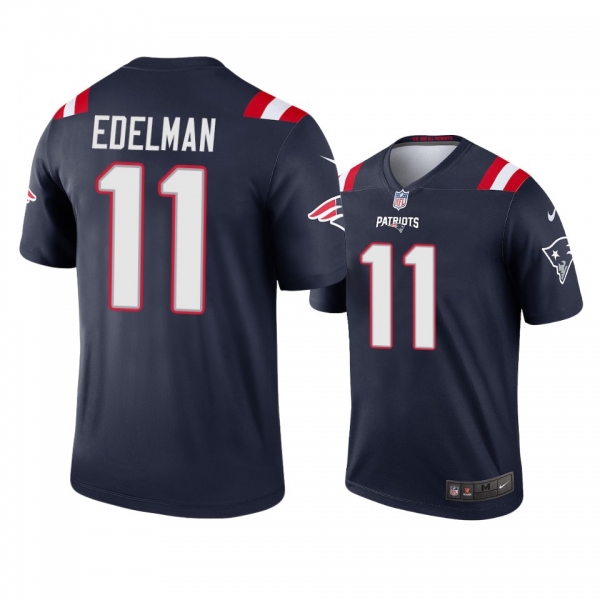 Men's New England Patriots Julian Edelman Navy 2020 Legend Jersey