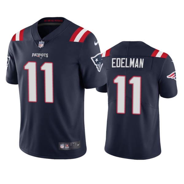 Men's New England Patriots Julian Edelman Navy 2020 Vapor Limited Jersey