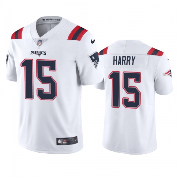 Men's New England Patriots N'Keal Harry White 2020 Vapor Limited Jersey