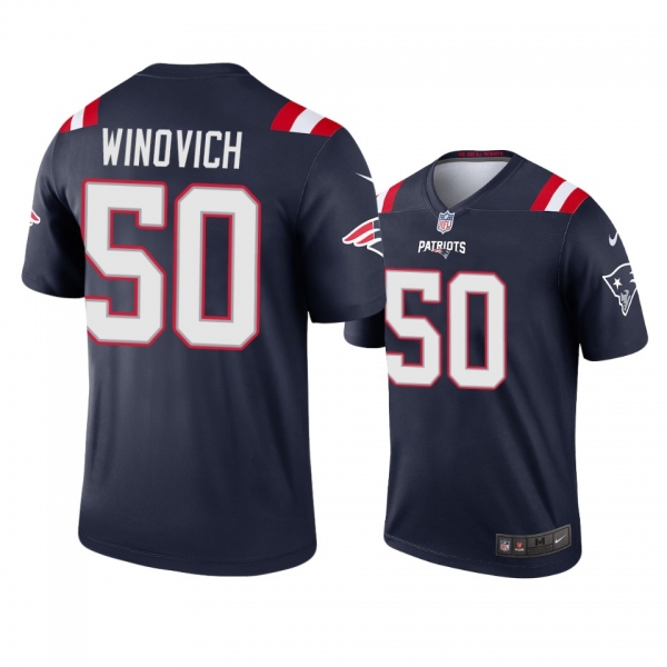 Men's New England Patriots Chase Winovich Navy 2020 Legend Jersey