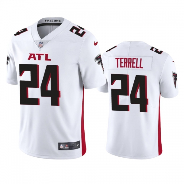 Men's Atlanta Falcons A.J. Terrell White 2020 NFL Draft Vapor Limited Jersey