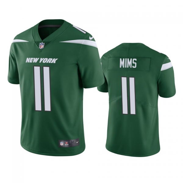 Men's New York Jets Denzel Mims Green 2020 NFL Draft Vapor Limited Jersey