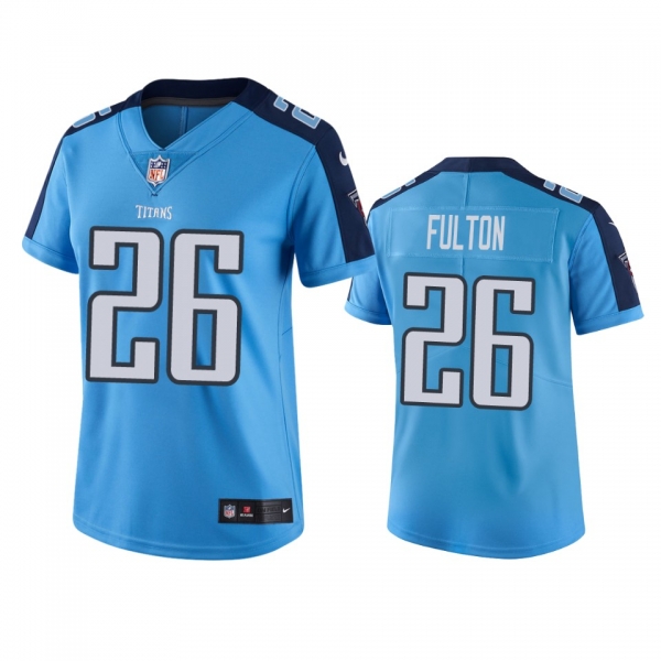 Women's Tennessee Titans Kristian Fulton Light Blue 2020 NFL Draft Vapor Limited Jersey