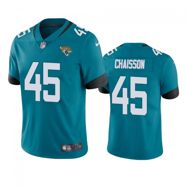 Men's Jacksonville Jaguars K'Lavon Chaisson Teal 2020 NFL Draft Vapor Limited Jersey