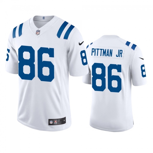 Men's Indianapolis Colts Mike Pittman Jr. White 2020 NFL Draft Vapor Limited Jersey