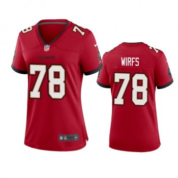 Women's Tampa Bay Buccaneers Tristan Wirfs Red 2020 NFL Draft Game Jersey