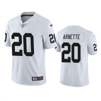 Men's Las Vegas Raiders Damon Arnette White 2020 NFL Draft Vapor Limited Jersey